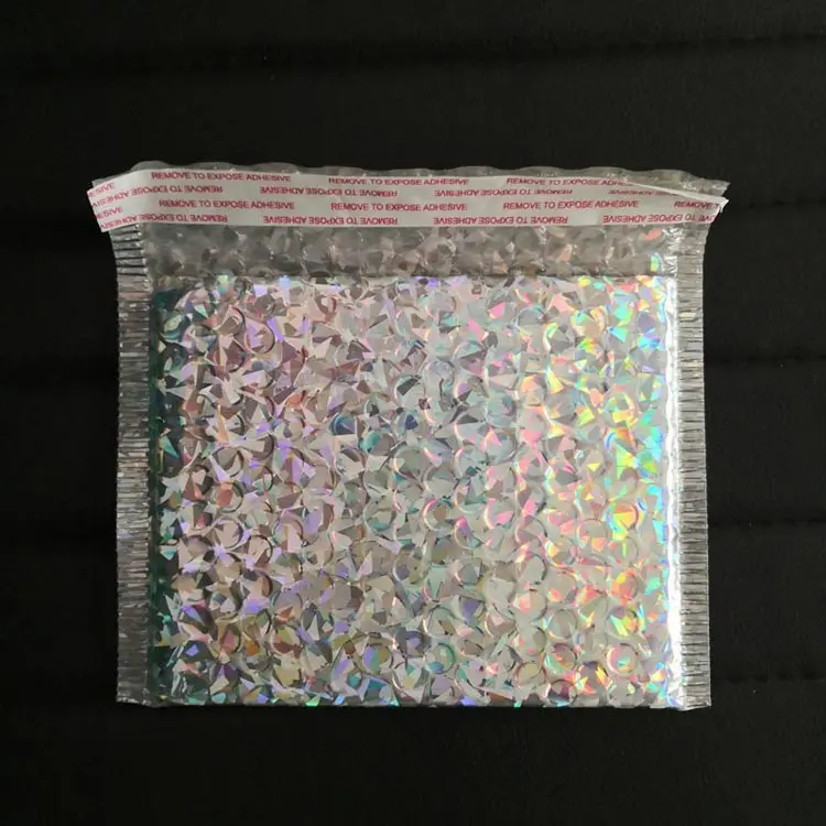 18x13 см Лазерная Серебряная CD/VCD упаковка почтовые конверты с пузырчатой пленкой внутри Золотая фольга пластиковый мягкий конверт Подарочная сумка почтовый конверт сумка