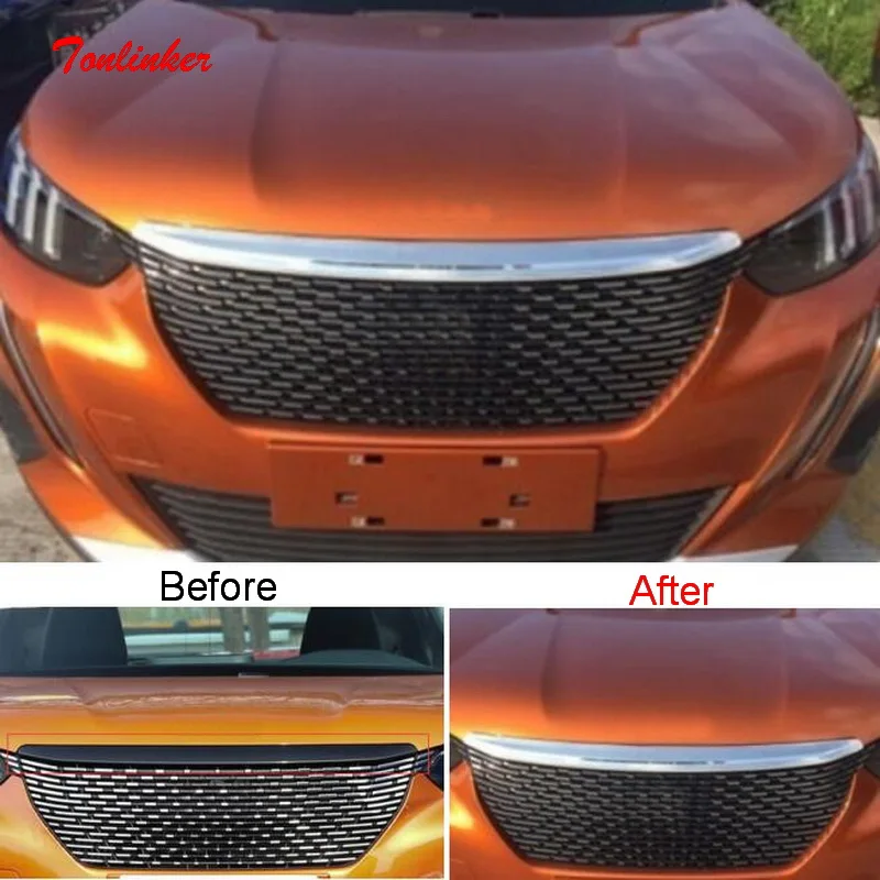 Tonlinker наклейка на крышку капота двигателя для Peugeot 2008 2020 Стайлинг автомобиля 1 шт.
