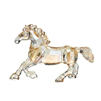 crystal cartoon cute horse figurines car ornament aniaml paperweight wedding gift multicolor interior lady favor gift