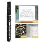 Жидкий хром Серебряная модель глянцевый 310, 7 мм масляный маркер для краски акварельный хромированный Серебряный зеркальный светоотражающий Маркер Новинка