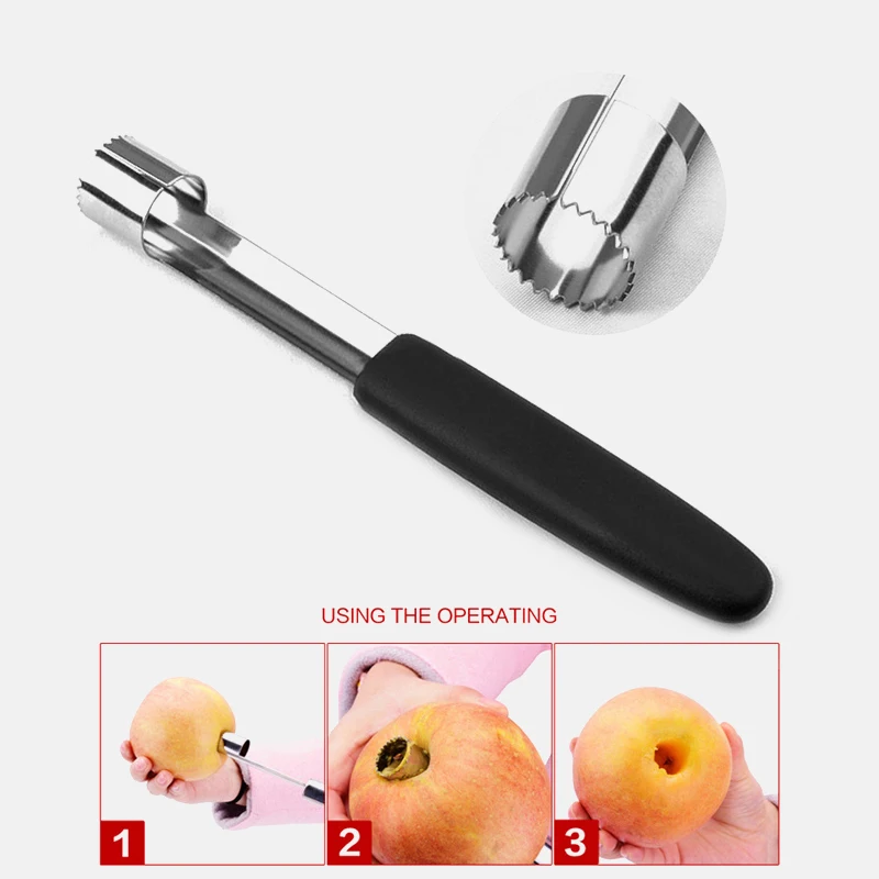 180 мм (7 '') пульпер семян жидкость для снятия нож удаления сердцевины яблок Pitter