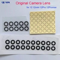 10pcs original new back camera glass lens for iphone 12 12 13 mini pro max rear cam cover broken replacement parts