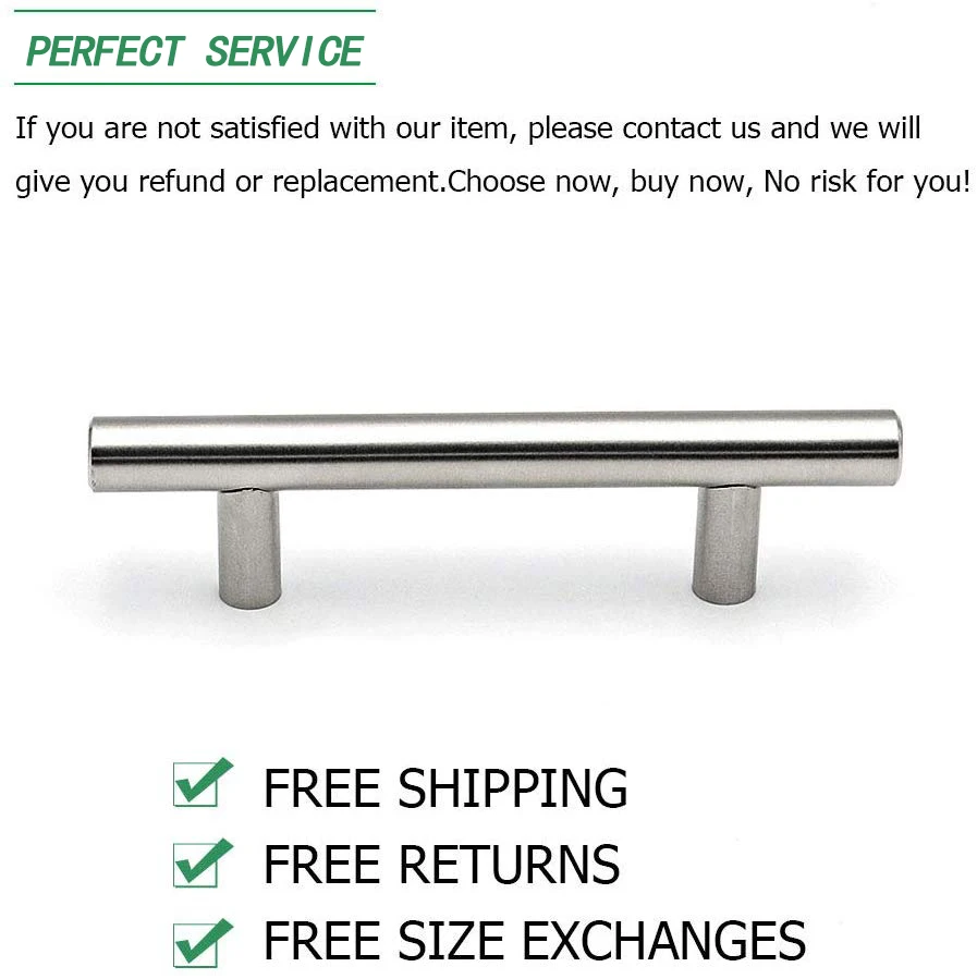 Goldenwarm мебельные ручки из нержавеющей стали ручка для шкафа Т бар шкаф дверная