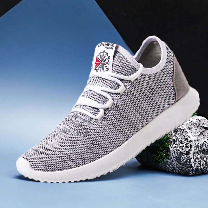 Мужские светильник кие кроссовки дышащая сетчатая повседневная обувь брендовые