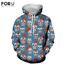 FORUDESIGNS/женские толстовки с длинными рукавами изображением