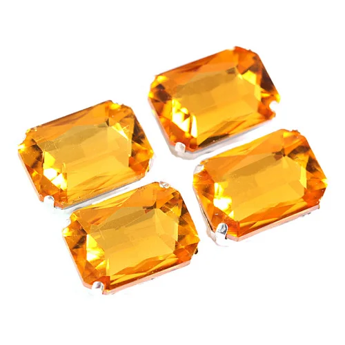 Topaz Прямоугольный восьмиугольный прозрачные стеклянные стразы пришить на коготь стразы много цветов стразы пришить стразы свадебное платье y1981 - Цвет: Topaz