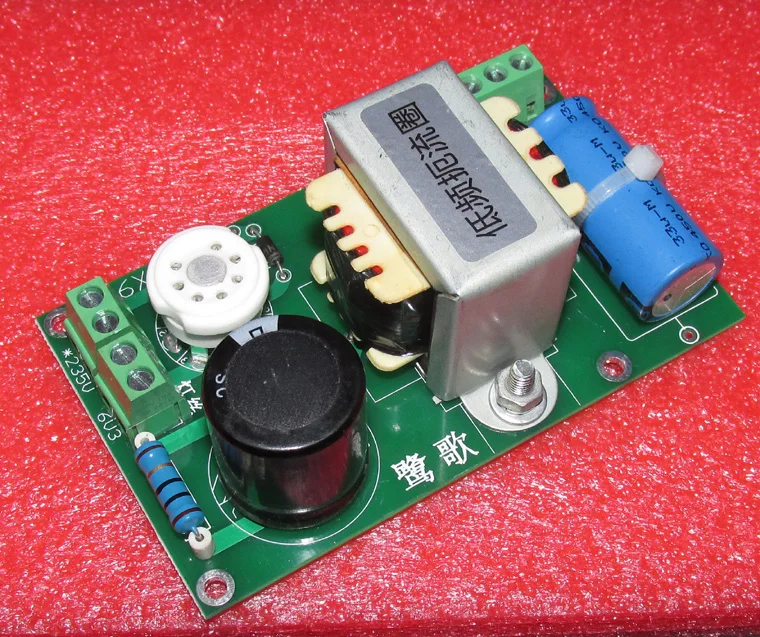 Electronic tube 6z4 rectifying and filtering power board with choke coil, two lg216b