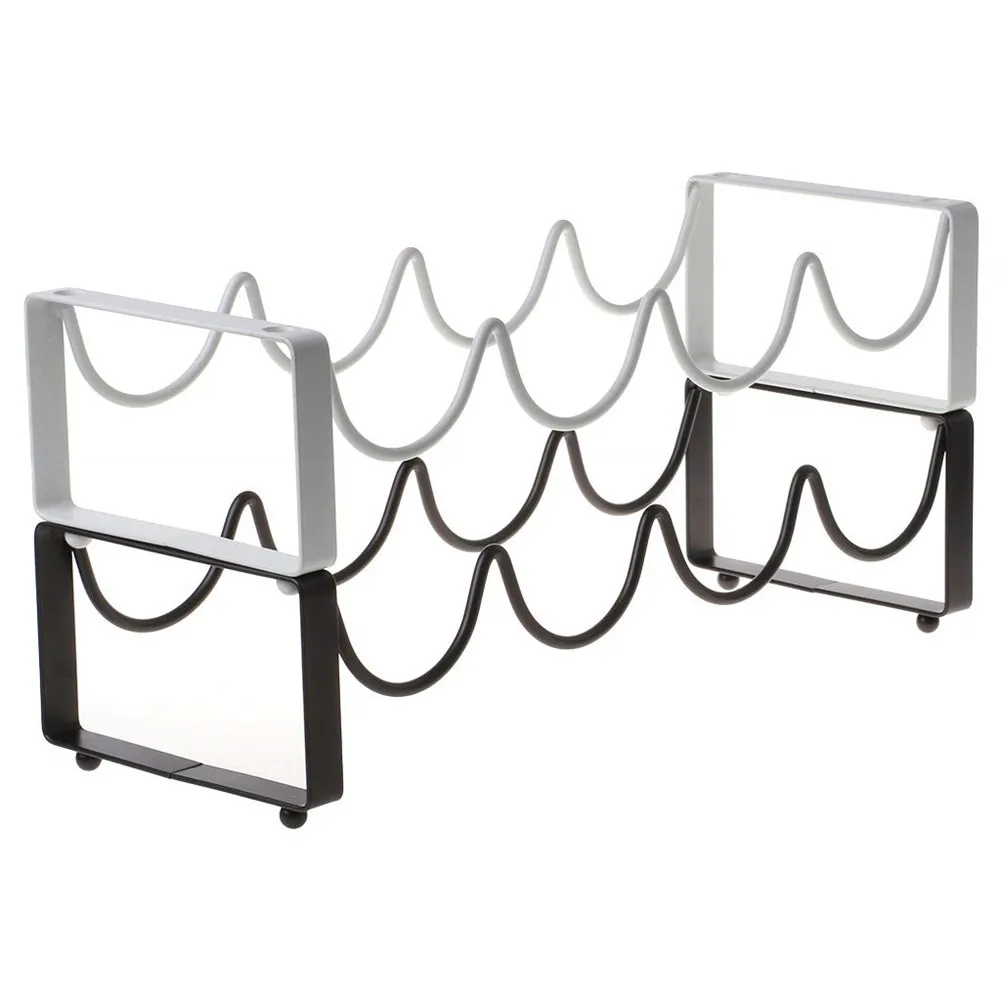 

4 Bottle Rack Stackable Wine Rack Countertop Cabinet Wine Holder Storage Stand Wine Bottle Shelf