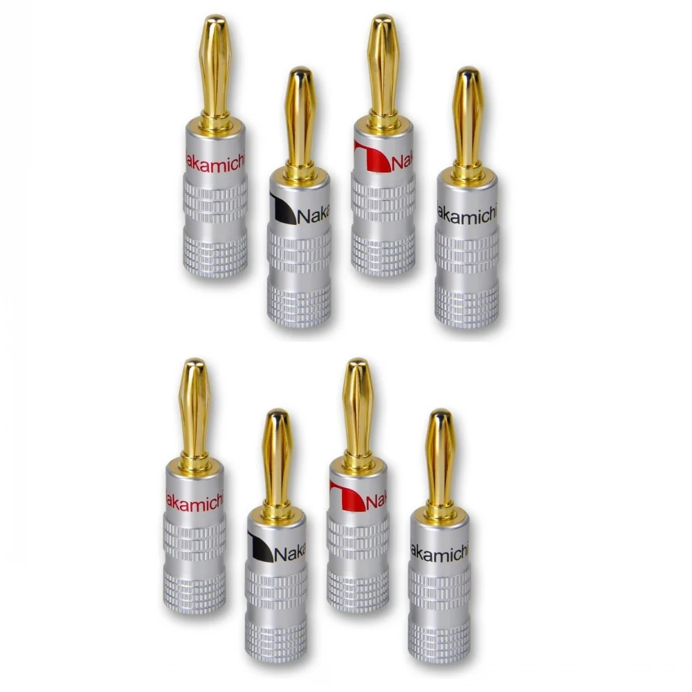 4 мм Nakamichi 24k позолоченный GD Amp Банановый штекер медный OFC аудио усилитель Колонка