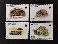 4pcsset new monaco post stamp 1991 turtle stamps mnh