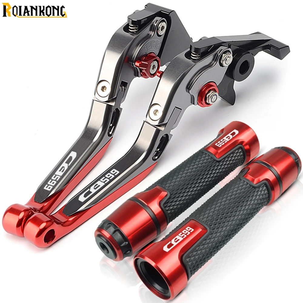 

cb 599 hornet Motorcycle CNC Brake Clutch Lever Handle Grips Handlebars For Honda CB599 HORNET 1998 1999 2000-2006 2005 2004 03