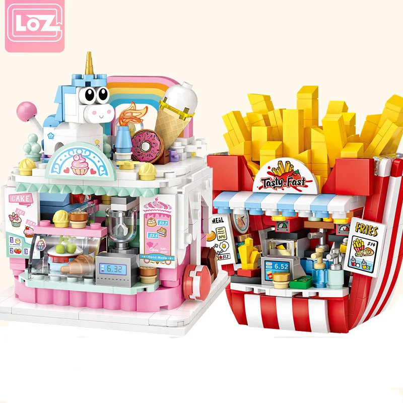 Новый конструктор loz mini Diamond собранные игрушки с видом на улицу китайская уличная