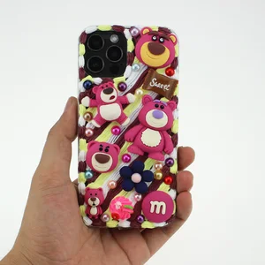 new kawaii phone case for iphone 11 12 13 pro max 7 8 x xsmax se xr mini lg xiaomi htc phone cover samsung cute bear celulares free global shipping