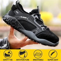 anti collision mens safety shoes mens wear resistant non slip shose protective work shoes luxury shoes