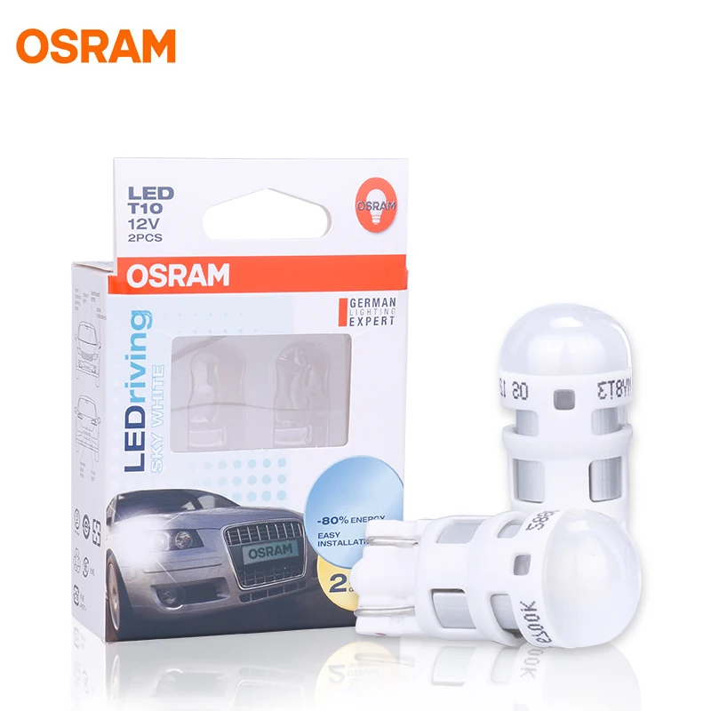 Лампа Ксеноновая OSRAM 2XT10 светодиодный холодный белый 194 W5W 168 указатель поворота
