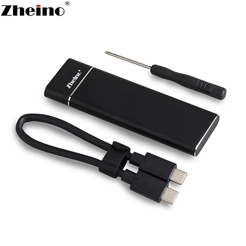 Zheino USB 3,1 для M.2 SSD портативный жесткий диск с OTG для M.2 SATA 2242/2260/2280 - Цвет: M2CC-B