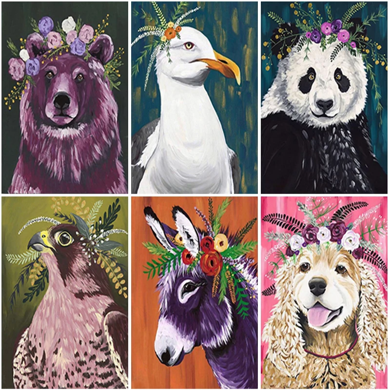 

Full Square Round DIY Diamond Painting Cross Ctitch Kits 5D Diamond Mosaic Embroidery Animals Bird Mosaic Painting New Year Gift