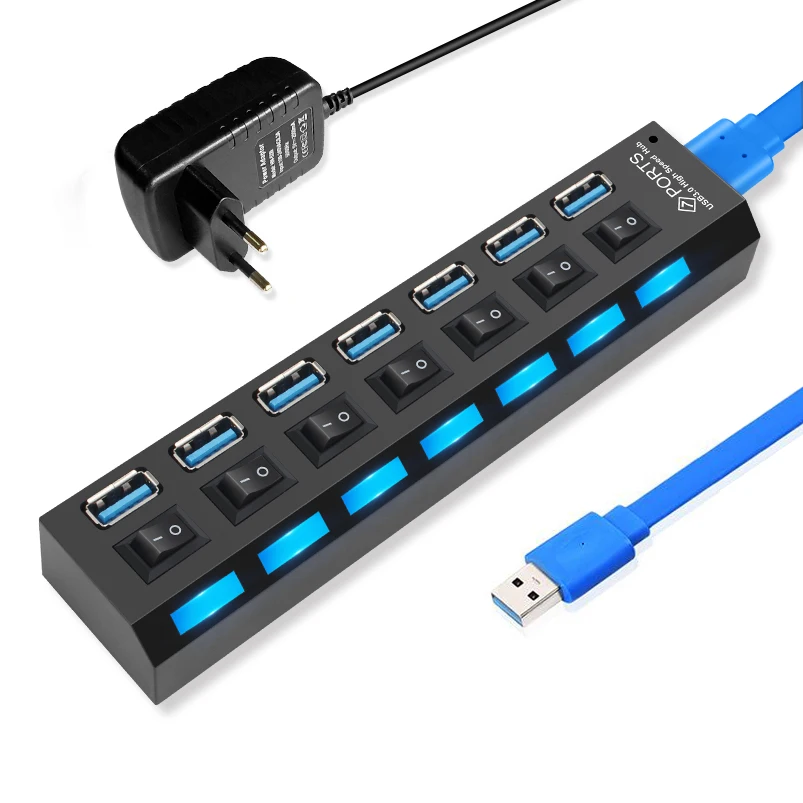 Usb хаб 3 0 док станция USB 2 Мульти разветвитель концентратор Применение Мощность