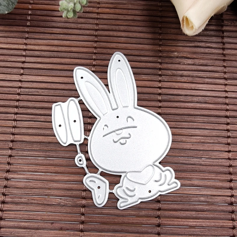 

Easter Bunny Heart Metal Cutting Dies Stencil Scrapbooking DIY Album Stamp Paper