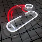 Рождественская шляпа, Подарочные рождественские украшения, акриловая гибкая светодиодная неоновая вывессветильник на заказ, настенное украшение для дома