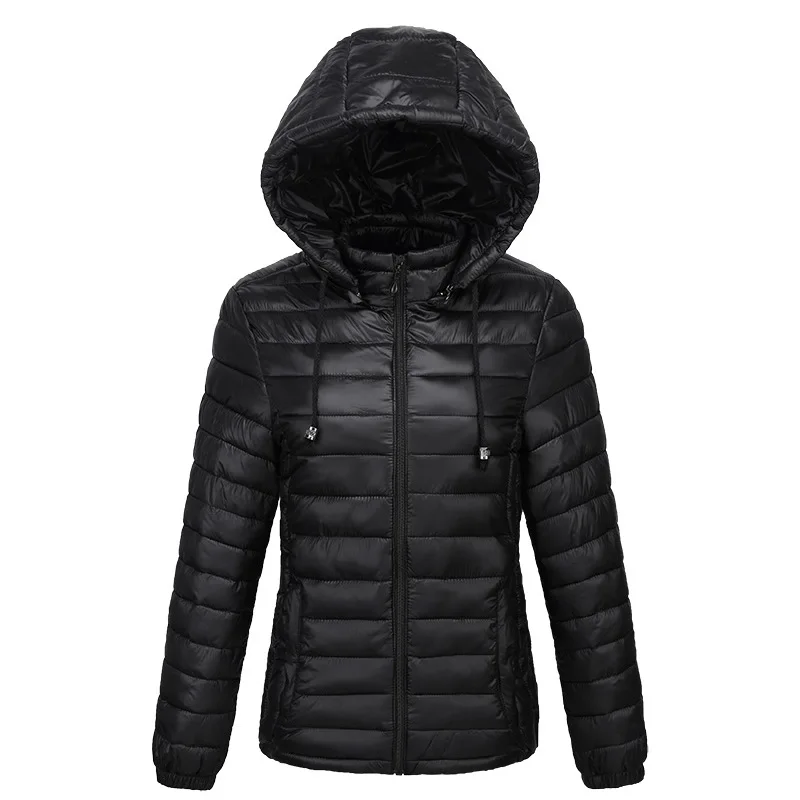 Модный хлопковый женский тонкий пуховик большого размера хлопковое пальто с