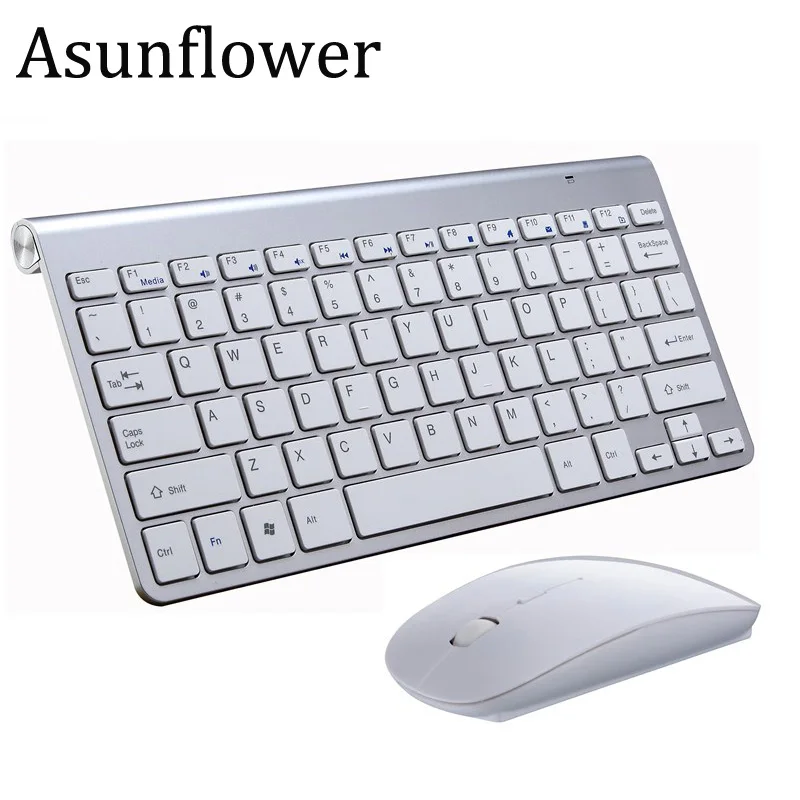 Беспроводная клавиатура и мышь Asunflower 2 4G комплект для Mac ноутбука ТВ приставки ПК