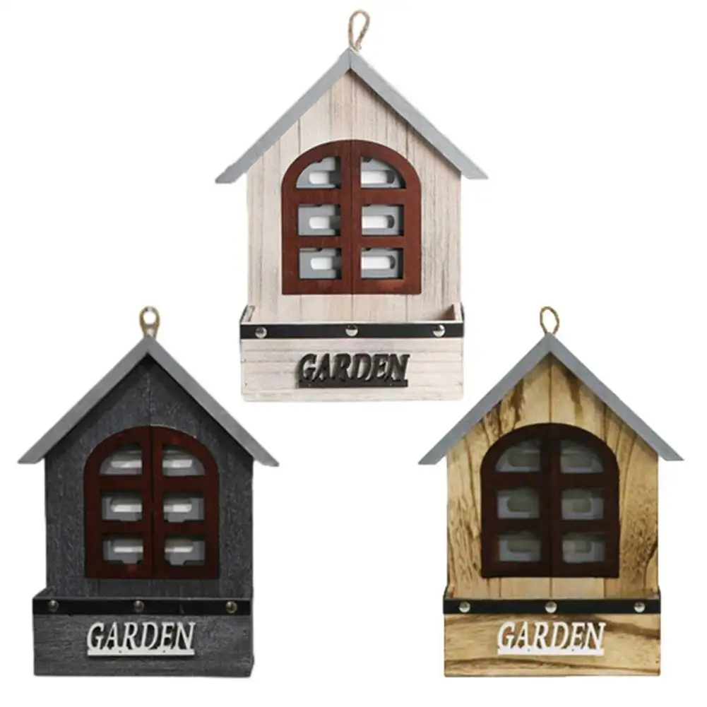 

Wooden House Wall Flower Pots Retro Decoration Pendant Wooden House Wall Flower Pots Retro Decoration Pendant