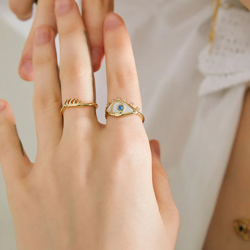 Timlee R057 Япония Корея новые индивидуальные геометрические Луна Звезда глаз змея