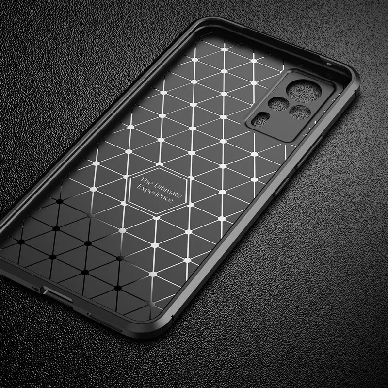 Чехол из углеродного волокна для ViVo Y20 чехол Y20S Y70S Y51S IQOO U1 U1X X50 Pro Plus V19 Y50 мягкий