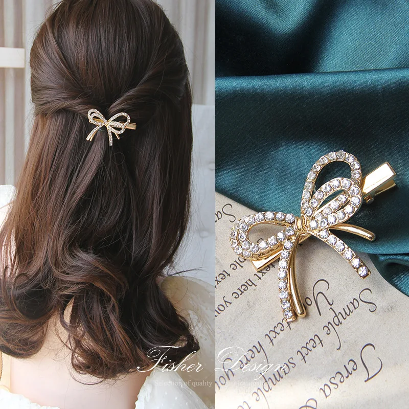 

Girl Pearl Crystal Hair Clips Temperament Full Diamond Rhinestone Pearl Elegant Barrettes Hairgrips Women Hair Accessories 28
