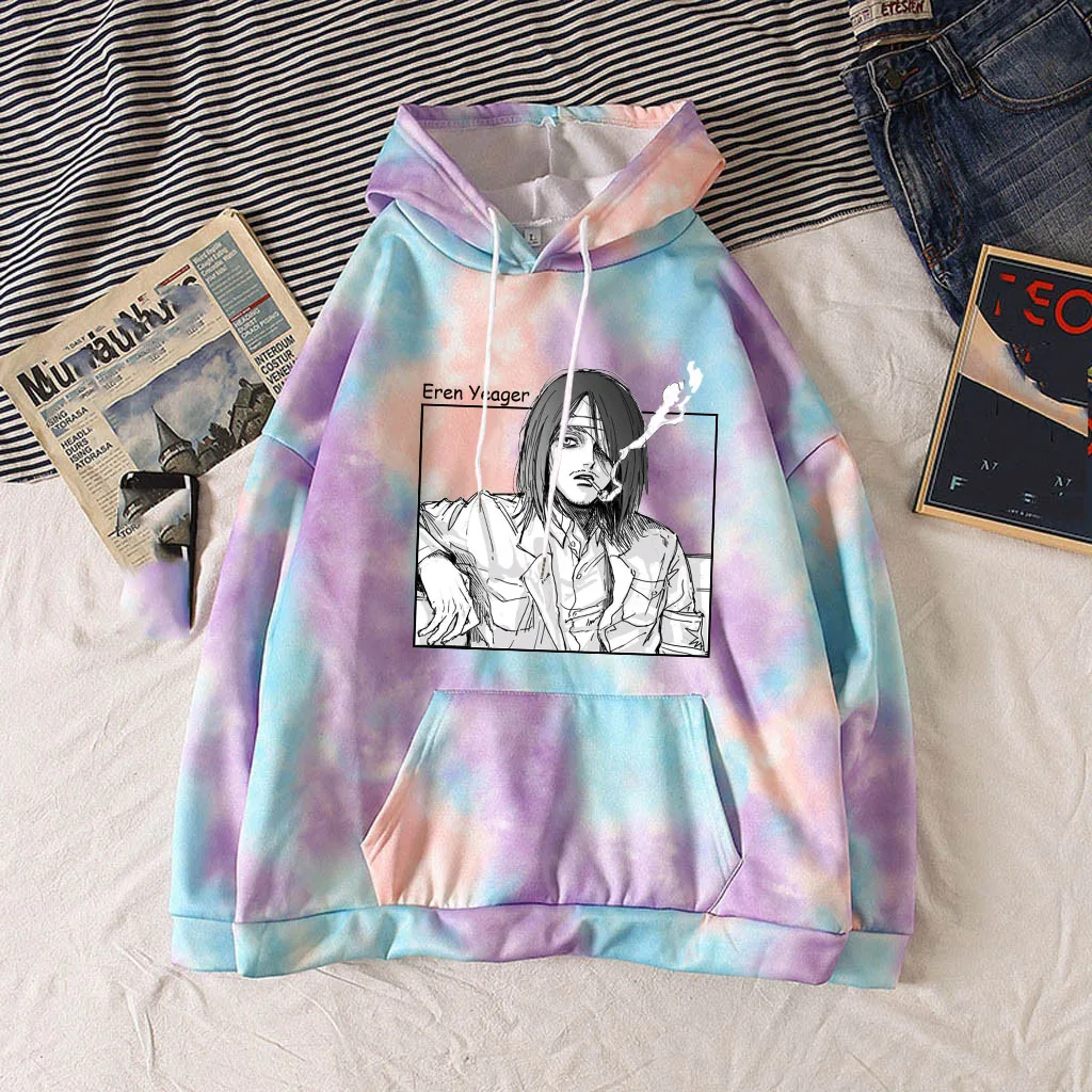 Толстовки унисекс из полиэстера с капюшоном атака на Титанов | Мужская одежда