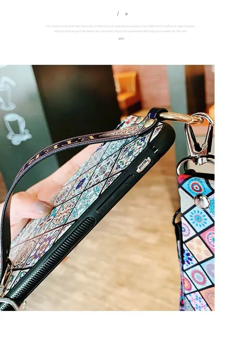Note 10 Plus чехол через плечо ремешок ТПУ чехол для телефона для samsung Note 10 8 9 S8 S9 S10 Plus Ретро силиконовый чехол-держатель для телефона