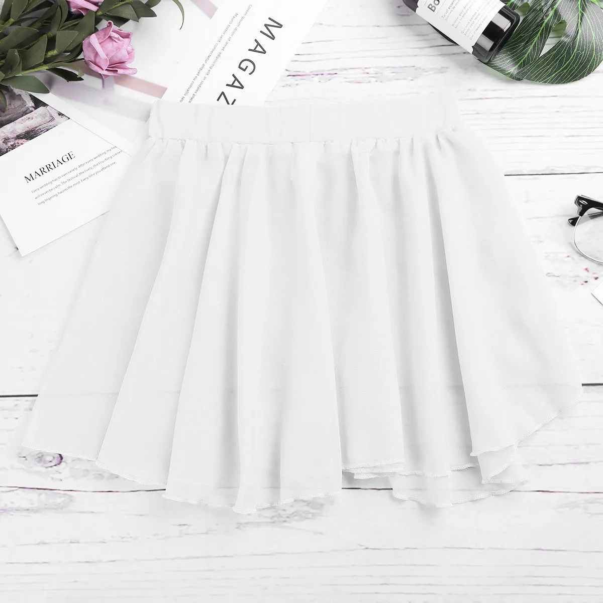 Юбка пачка для девочек базовая Классическая шифоновая юбка балета и танцев