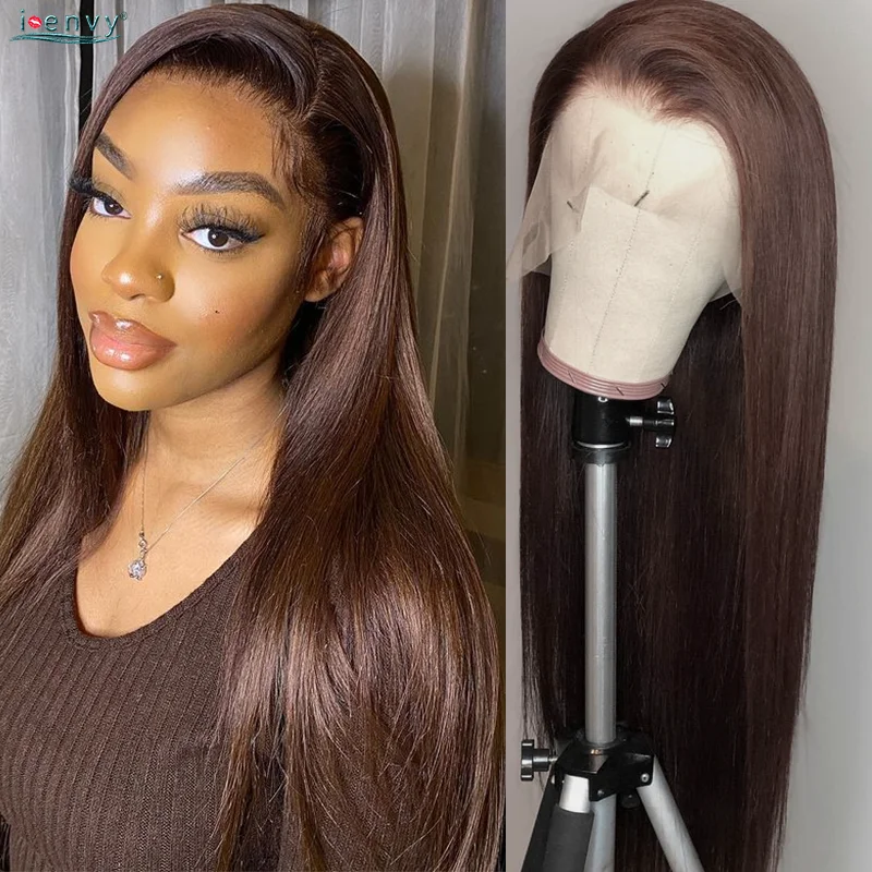 

Ginger Brown 13x4 Lace Front Wig Bone Straight Human Hair Wigs For Women Pre Plucked Colored Lace Frontal Wig Human Hair Remy