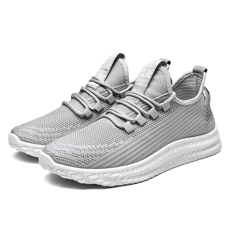 

2021 spring casual shoes flying woven men's shoes breathable men's sports shoes student running shoes trend men's shoes