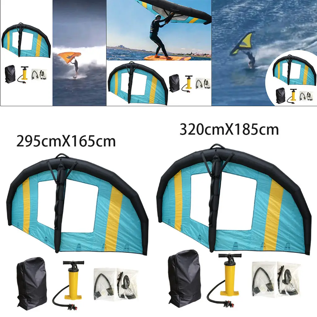 

Inflatable Surfing Kite Flying Wing Handheld E-Surf Wing Kite Surfboard Kite for Outdoor Water Sports Board Sports Surfing