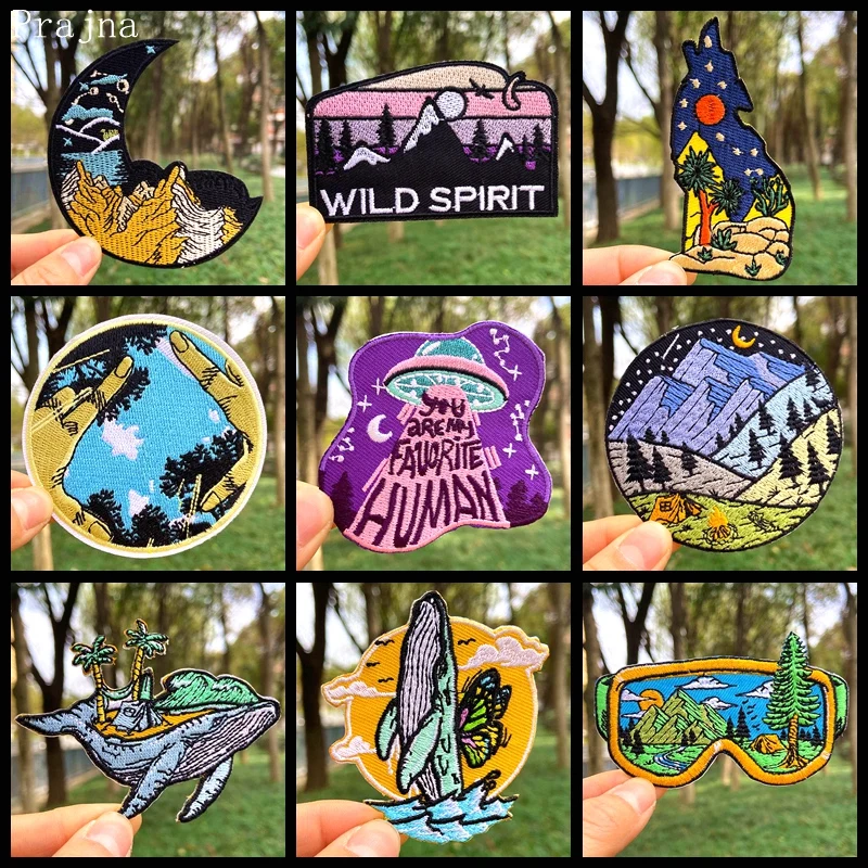 Патч для одежды с вышивкой на липучке | Дом и сад