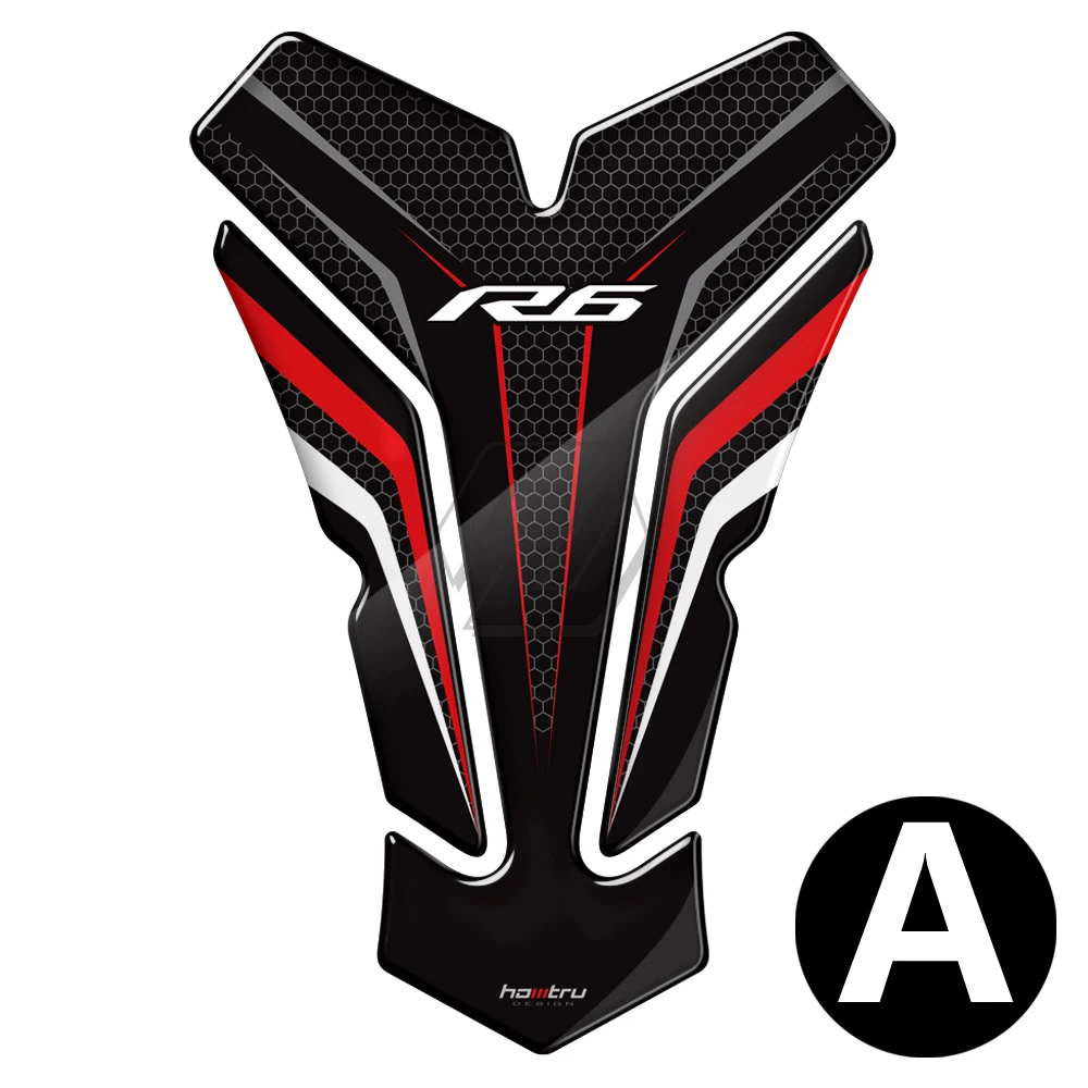 3D резиновая защитная накладка на бак мотоцикла стикер чехол для Yamaha YZF-R6 R6 весь