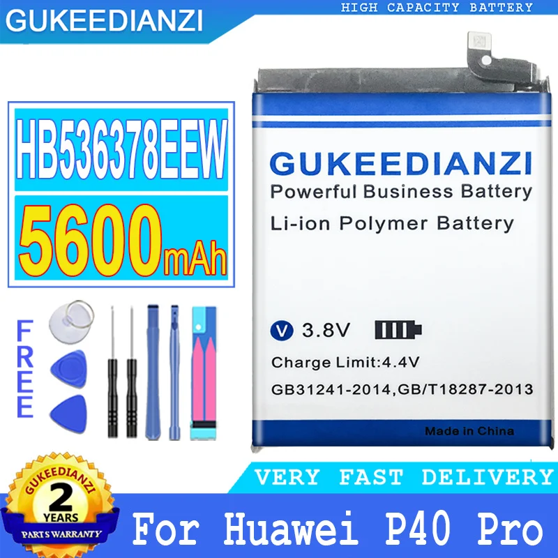 

Батарея GUKEEDIANZI HB525777EEW HB536378EEW для Huawei P40 Pro P40 Pro