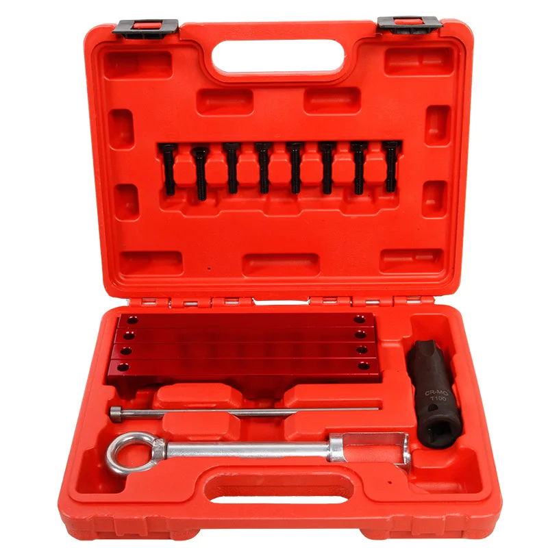 Engine Timing Tool Kit Set for Mercedes Benz M157 M276 M278 and Injector Puller Removal Tool & T100 Socket