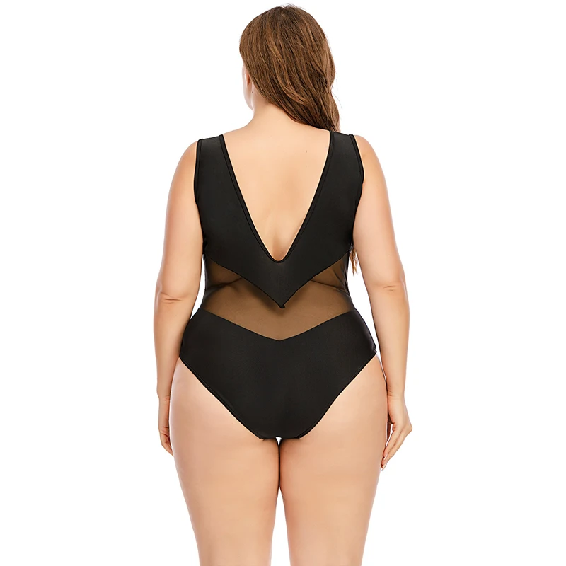 

Luren Plus Size Swimwear One-piece 2021 with Push Up Women Swimsuit Closed Body Female Bathing Suit for Pool Beach Wear