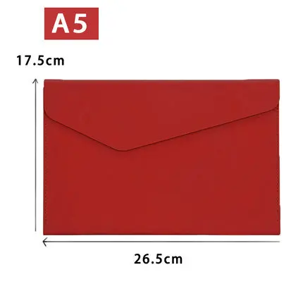 No Hand Strap Модная цветная кожаная папка А5 А4, Сумка для документов, Офисная папка, органайзер для документов с ремешком - Цвет: No Hand Strap