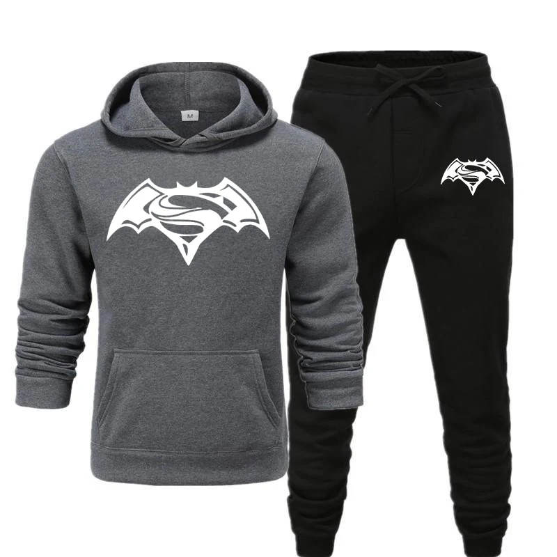 

Comfortable Hooded Sweatshirt Men's Spring And Autumn New Loose Korean Style Street Clothes Men's Jacket And Pants Harajuku Hood
