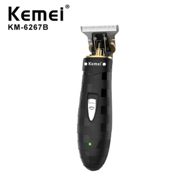 

Kemei Cordless Close Cutting Trimmer Powerful Men Grooming 0mm Baldheaded Clipper Barbershop Detail Transparent Skeletons Body