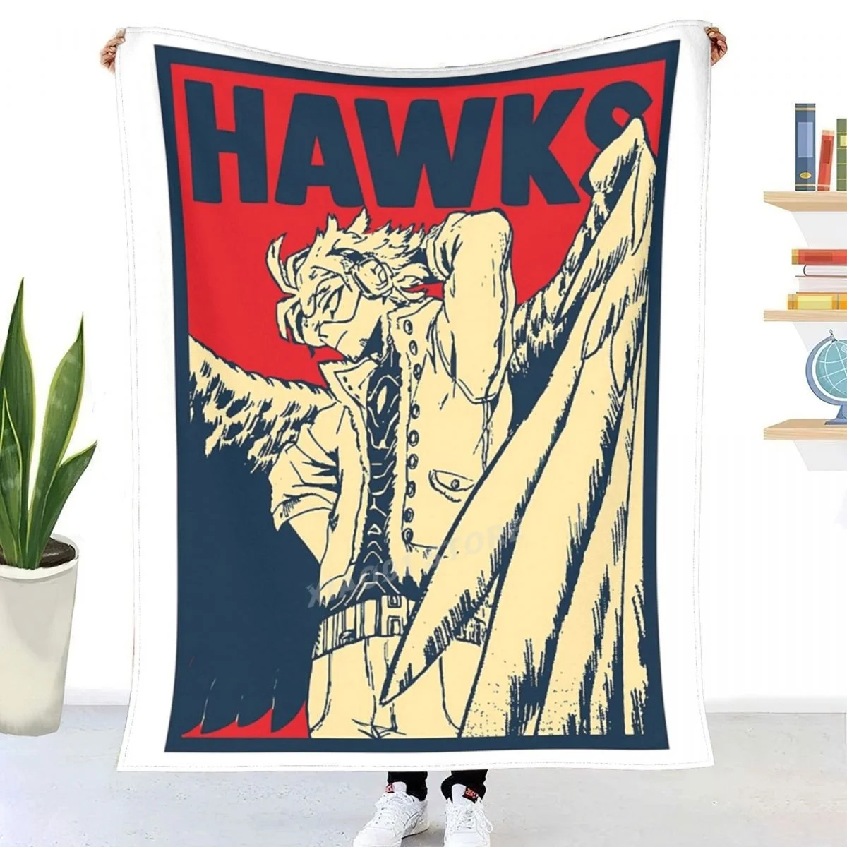

Wing Hero Hawks Throw Blanket Sherpa Blanket Bedding soft Blankets