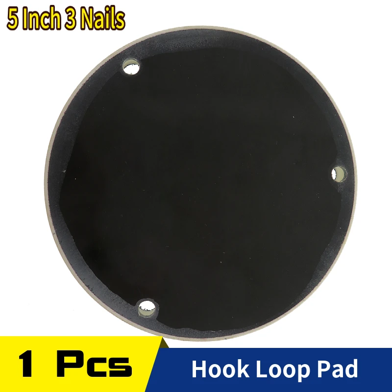 

Подложка с крючком и петлей, 5 дюймов, полиуретановая шлифовальная накладка с 3 отверстиями для шлифовальной машинки, буфер для полировки ав...