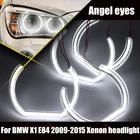 Крой Стиль Дневной светильник гало кольца комплект светодиодов глаза ангела DRL с украшением в виде кристаллов ангельские глазки для BMW X1 E84 2009-2015 ксенон головной светильник DTM Стиль