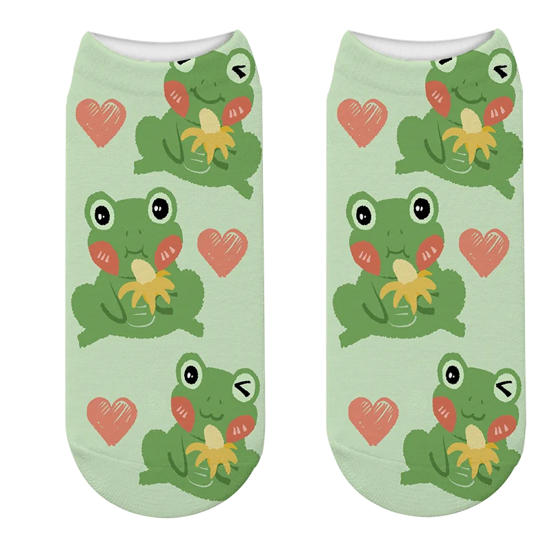 Новые модные женские бриджи с мультяшными животными лягушки хлопковые короткие