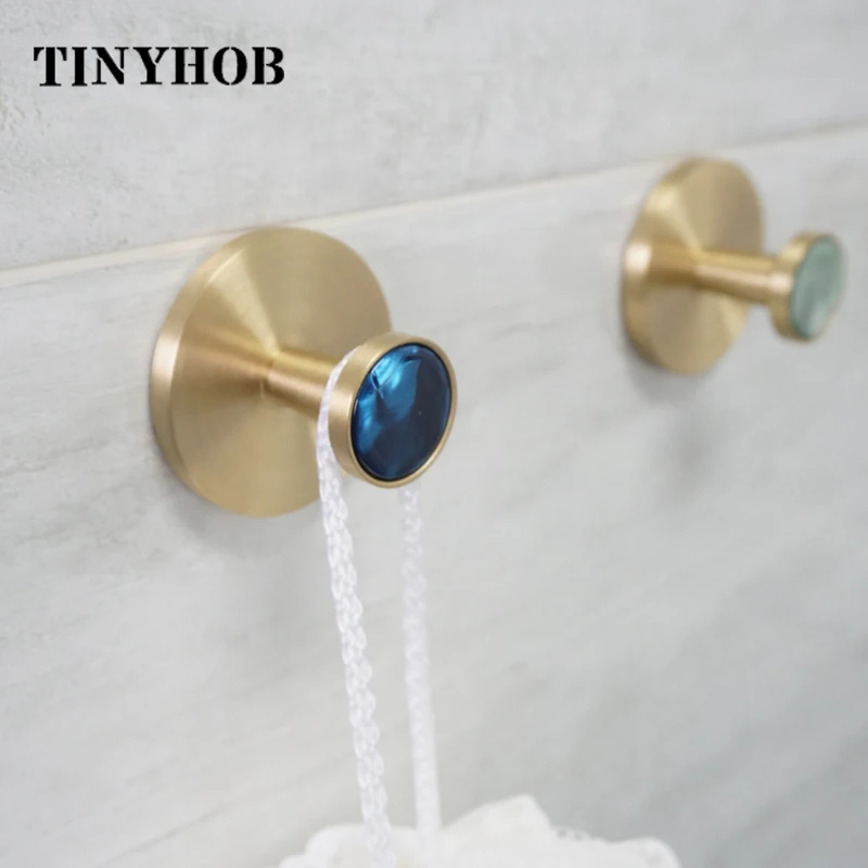 Крючок для пальто из латуни и смолы в скандинавском стиле настенная вешалка