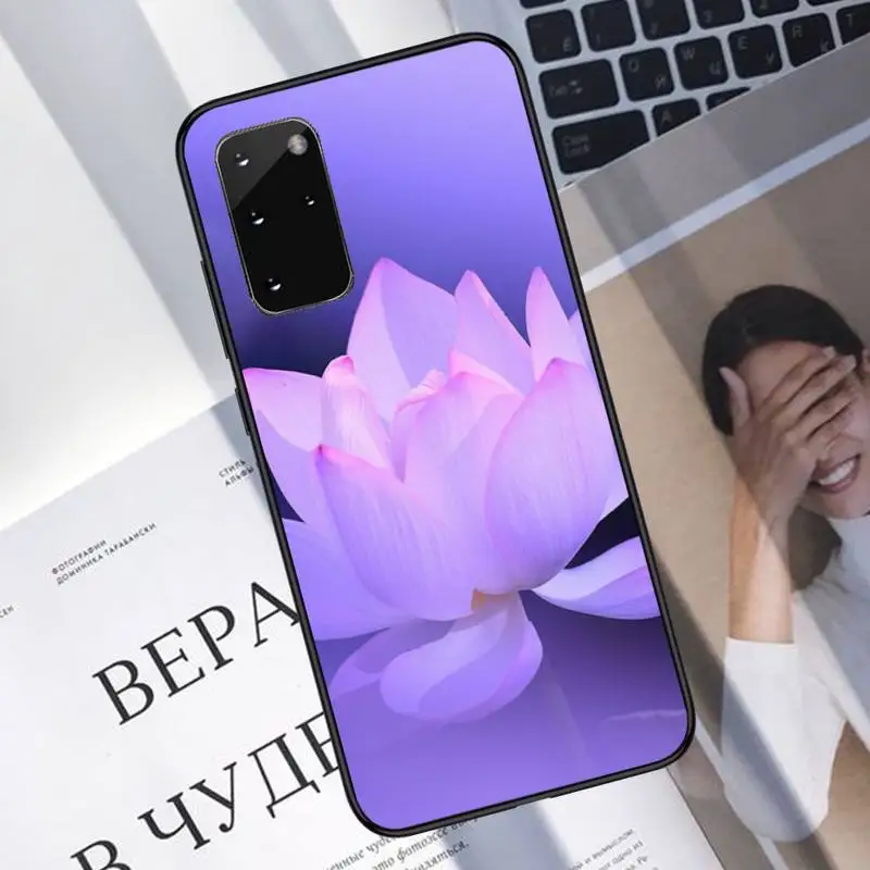 

Ricestate Lotus Flower Phone Case For Samsung A40 A31 A50 A51 A71 A20E A20S S8 S9 S10 S20 Plus note 20 ultra